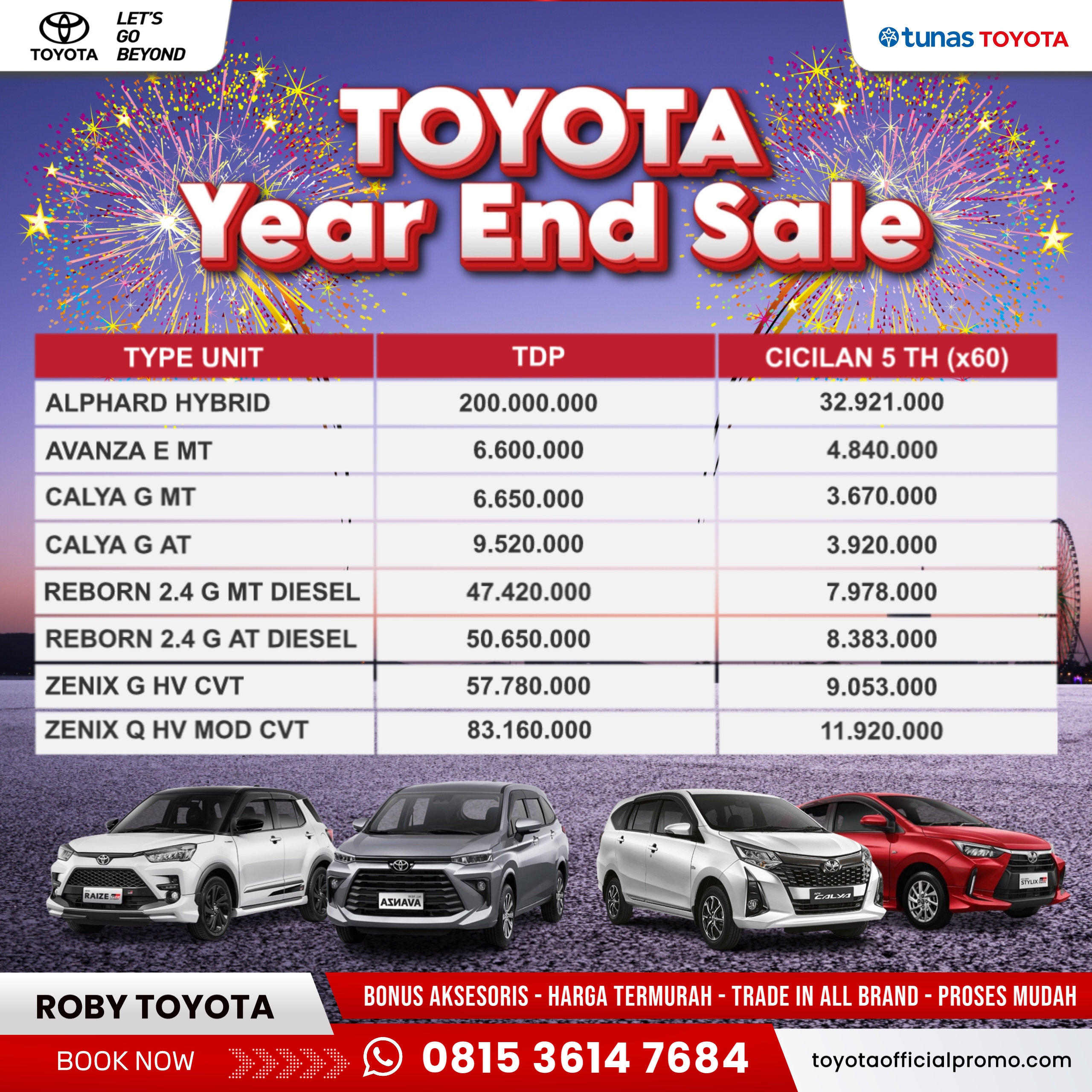 Promo Toyota Official Jakarta | Dealer Resmi Tunas Toyota Pecenongan
