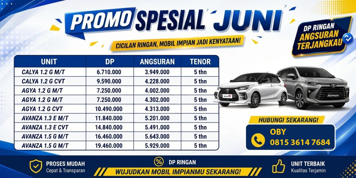 Promo Toyota Terbaru